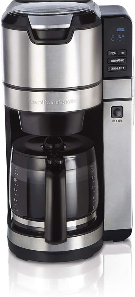 Hamilton Beach Programmable Grind and Brew Coffee Maker (45505)
