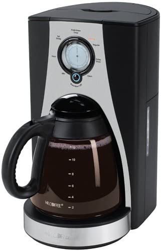 Mr. Coffee LMX27 12-Cup Programmable Coffeemaker, Stainless Steel